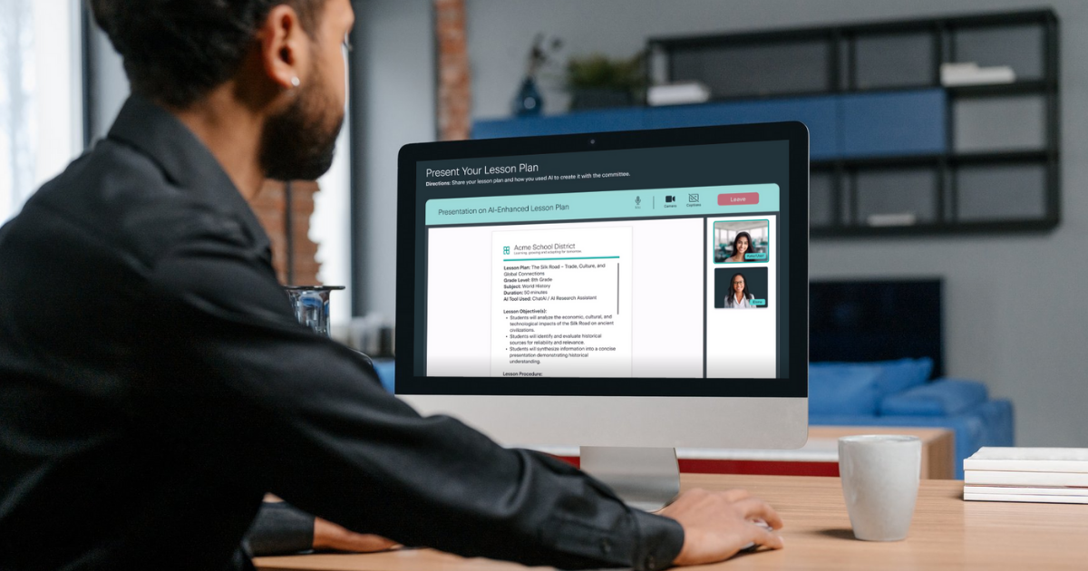 Teacher Looking at Adapt AI